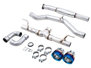 AWE Track Edition Exhaust - Vapor Blue Tips: Scion FR-S / Subaru BRZ / Toyota 86 / GR86 2013 - 2026
