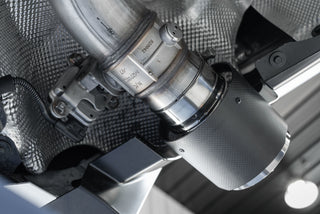 MBRP Cat Back Exhaust System (Active Profile w/ Carbon Fiber Tips): Toyota GR Supra 3.0L Turbo 2020 - 2024