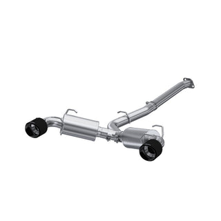 MBRP Cat Back Exhaust System (Street Profile, Carbon Fiber Tips): Scion FRS (13-16) / Subaru BRZ (13-24) / Toyota 86 (17-20) / GR86 (22-24) 2.0L / 2.4L