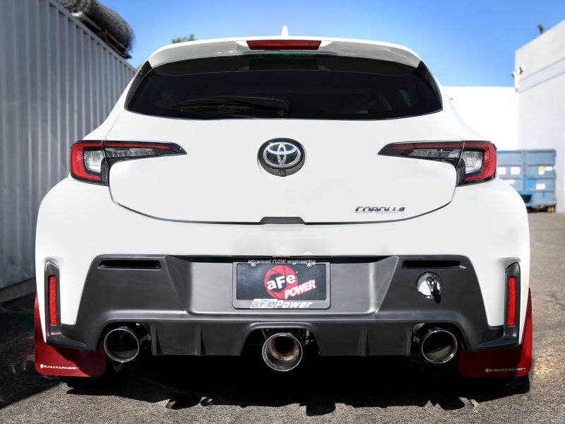 AFE Gemini XV Cat-Back Exhaust System (Polished Tips): Toyota GR Corolla 1.6L Turbo 2023 - 2024