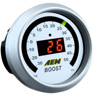 AEM Digital Boost Gauge 35psi 52mm: Fits Most Models