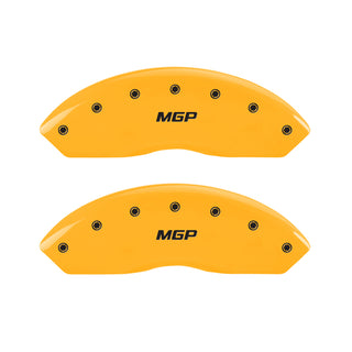 MGP 4 Caliper Covers Engraved Front & Rear MGP Yellow Finish Black Characters 2018 Toyota 86