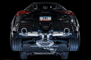 AWE Resonated Touring Edition Cat-Back Exhaust (Polished Tips): Toyota GR Supra 3.0L Turbo 2020 - 2024