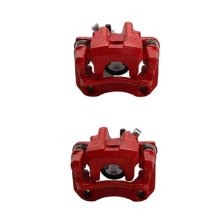 PowerStop Rear Caliper w/ Bracket (Pair) - Red: Scion xB 2004 - 2006