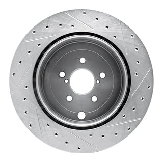 R1 Concepts Drilled & Slotted Silver Brake Rotor (REAR LEFT): BRZ/FR-S/86 (631-13040L)