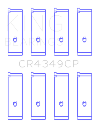 King Engine Bearings Toyota Scion XA/XB 1NZFE (Size STD) Tri-Metal Copper Lead Rod Bearing Set