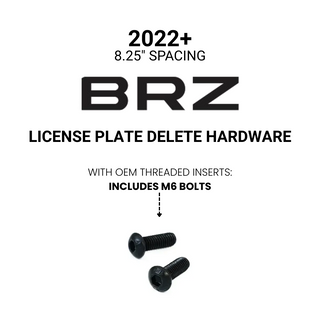 Billetworkz BRZ License Plate Delete