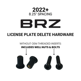 Billetworkz BRZ License Plate Delete
