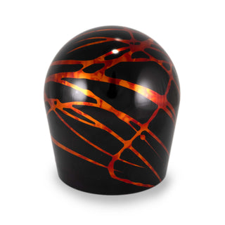 Billetworkz Short Teardrop Shift Knob Black Fire Splash for Scion tC 5-Speed