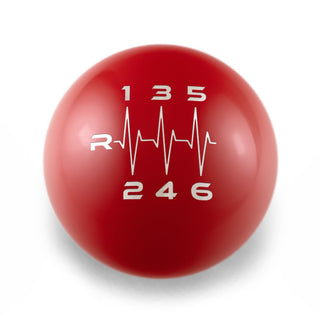 Billetworkz Weighted 6-Speed Heartbeat Engraved Shift Knob for Toyota GR Corolla and Corolla Hatch