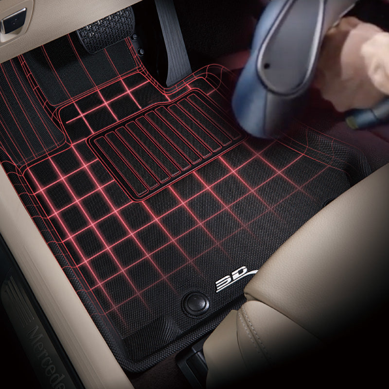 3D MAXpider Kagu Floormats Set (Black, Both Rows): Toyota GR Corolla 2023 - 2025