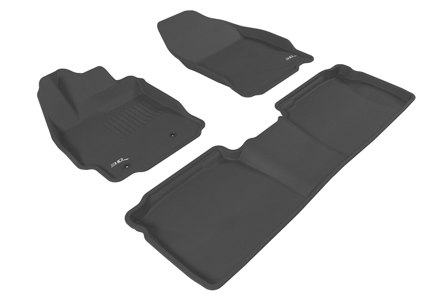 3D MAXpider Kagu Floormats Set (Black, Both Rows): Scion tC 2011 - 2013 (tC2)