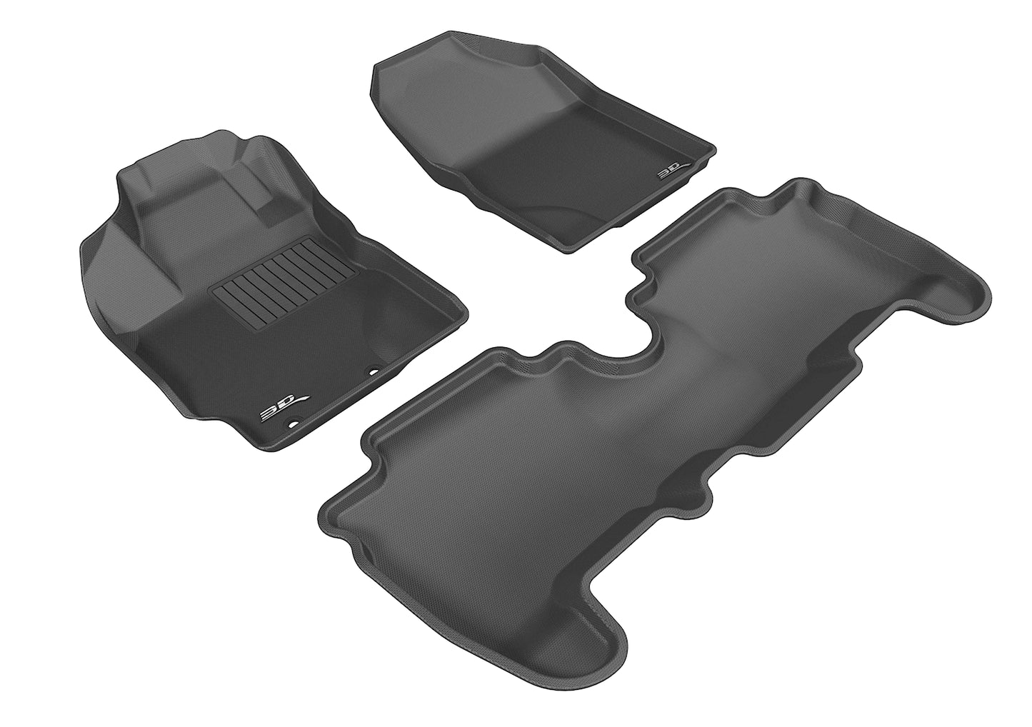 3D MAXpider Kagu Floormats Set (Black, Both Rows): Scion xD 2013 - 2014