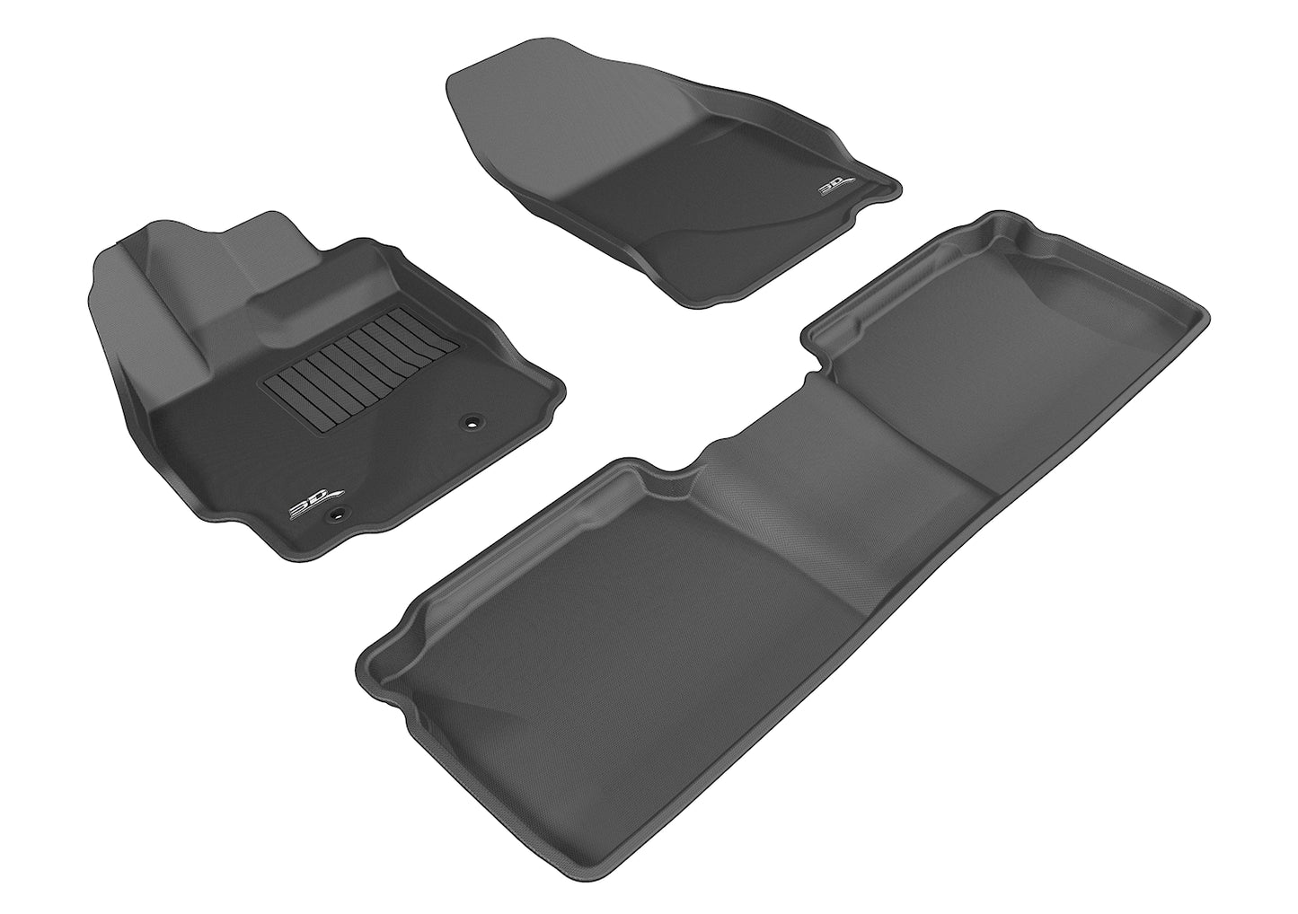 3D MAXpider Kagu Floormats Set (Black, Both Rows): Scion tC 2014 - 2016 (tC2)