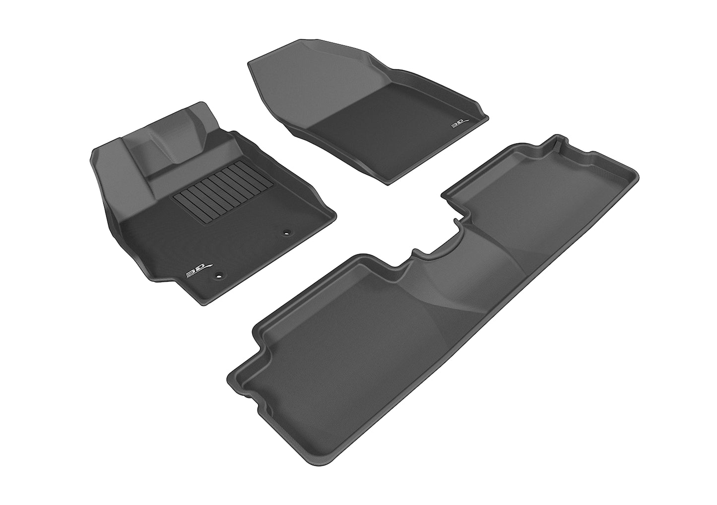 3D MAXpider Kagu Floormats Set (Black, Both Rows): Scion xB 2008 - 2015 (xB2)