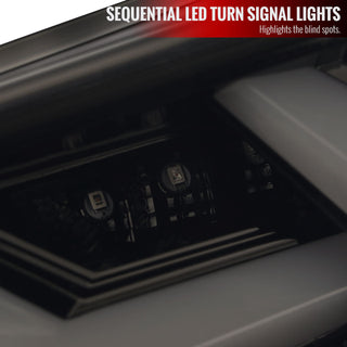 Spec D Lambo Style Sequential LED Tail Lights (Glossy Black /Smoke Lens): Scion FRS & Subaru BRZ 2013 - 2016