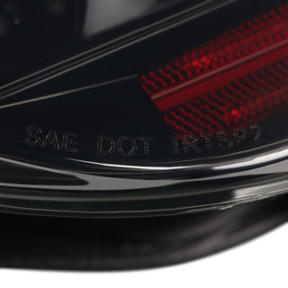 Spec D Lambo Style Sequential LED Tail Lights (Glossy Black /Smoke Lens): Scion FRS & Subaru BRZ 2013 - 2016