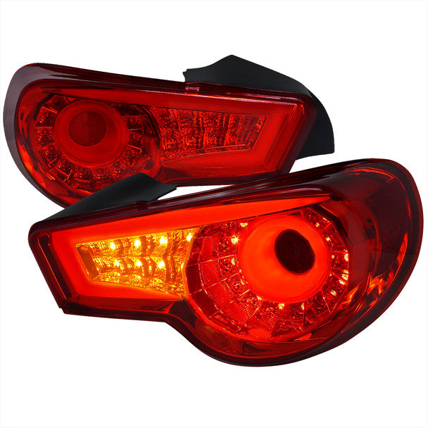 Spec D LED Tail Lights (Red): Scion FR-S 2013 - 2016; Subaru BRZ 2013-2015