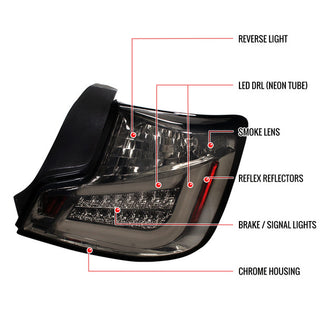 Spec D Smoke LED Tail Lights: Scion tC 2011 - 2013 (tC2)
