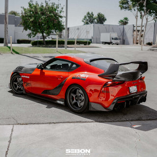 Seibon OEM Carbon Fiber Rear Roof Spoiler: Toyota GR Supra 2020 - 2026