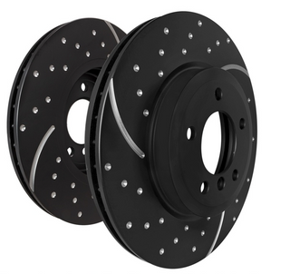 EBC GD Dimpled & Slotted Front Brake Rotors: Scion FRS (13-16), Subaru BRZ (13-26), Toyota 86 (17-20), GR86 (22-26)