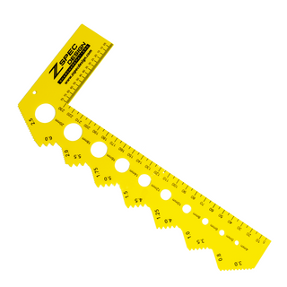 ZSPEC Metric Bolt & Fastener Thread Measuring Gauge L-Shape