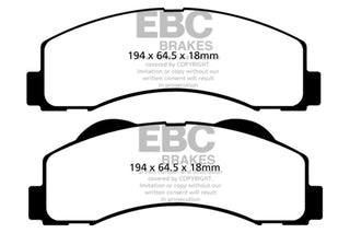 EBC Extra Duty Front Brake Pads: BRZ/FR-S/86