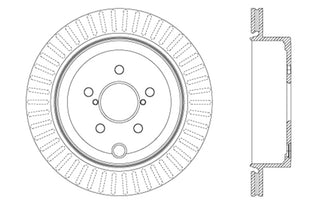 Stoptech Slotted & Drilled Sport Brake Rotor (Black E-Coat): BRZ/FR-S/86/GR86