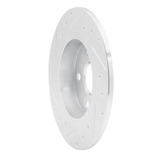 R1 11-16 Scion TC Rear Right Drilled & Slotted Silver Brake Rotor