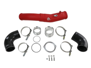 AFE BladeRunner Aluminum Hot Charge Pipe (Red): Toyota GR Supra 3.0L Turbo 2020 - 2024