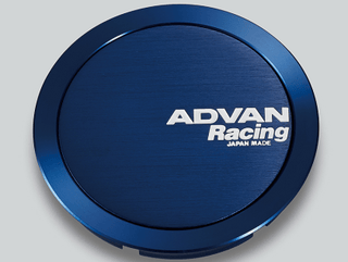 Advan Full Flat Center Cap 73mm Blue Anodized: Fits Most Models