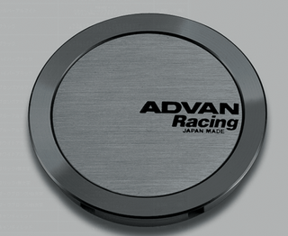 Advan Full Flat Center Cap 73mm Hyper Black: Fits Most Models