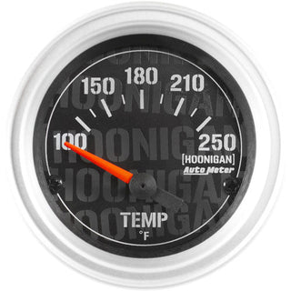 Autometer Hoonigan Water Temperature Gauge: Fits Most Models