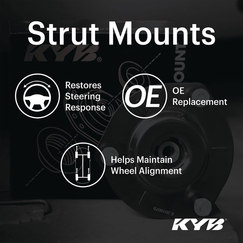 KYB Shocks & Struts Strut Mount Rear 13-15 Subaru BRZ / 09-13 Forester / 13-14 Legacy
