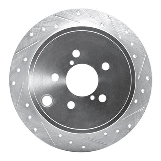 R1 Concepts Silver Drilled & Slotted Brake Rotor (REAR RIGHT): BRZ/FR-S/86