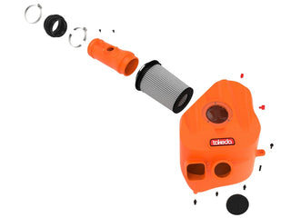 aFe 2023+ Toyota GR Corolla Takeda Momentum Cold Air Intake System Orange w/ Pro DRY S Filter