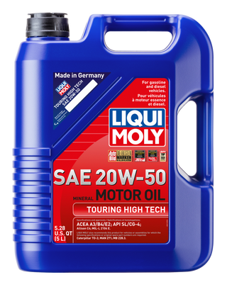 LIQUI MOLY 5L Touring High Tech Motor Oil SAE 20W50