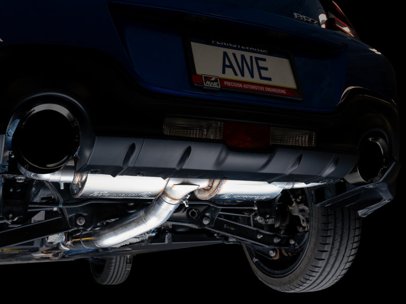 AWE Touring Edition Cat-Back Exhaust (Black Tips): Toyota GR86 & Subaru BRZ 2.4L 2022 - 2024