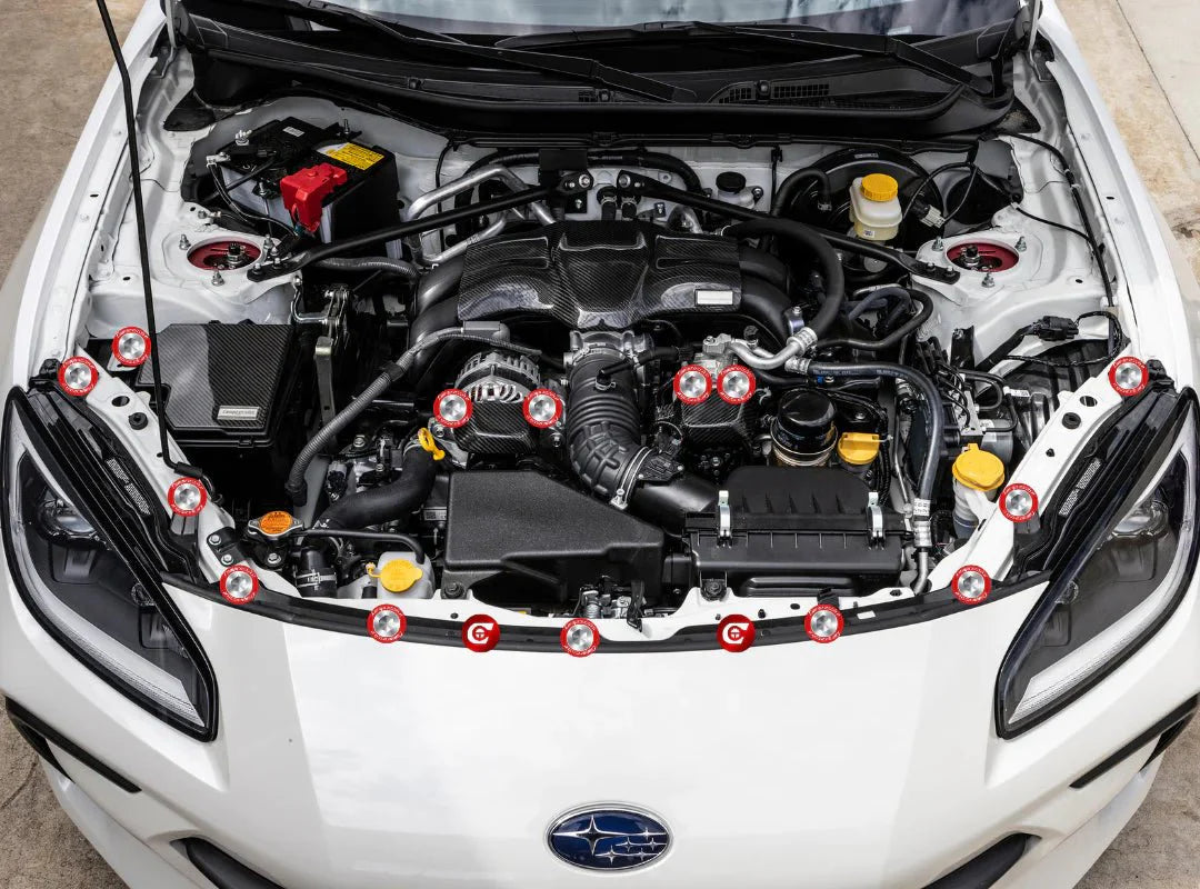 Compressive Engine Dress-up Clips 16 Piece Complete Kit: Subaru BRZ 2022 - 2024