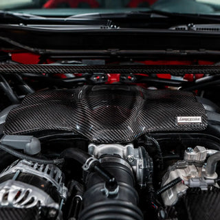 Compressive Tuning Carbon Fiber Intake Manifold Cover w/ Pulley Cover Addon: Subaru BRZ 2022+ & Toyota GR86 2022+