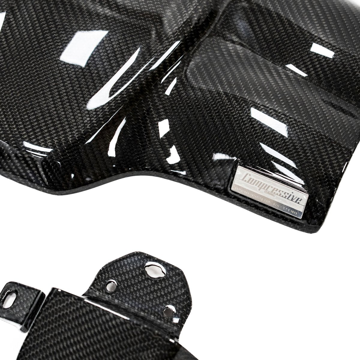 Compressive Tuning Carbon Fiber Intake Manifold Cover w/ Pulley Cover Addon: Subaru BRZ 2022+ & Toyota GR86 2022+