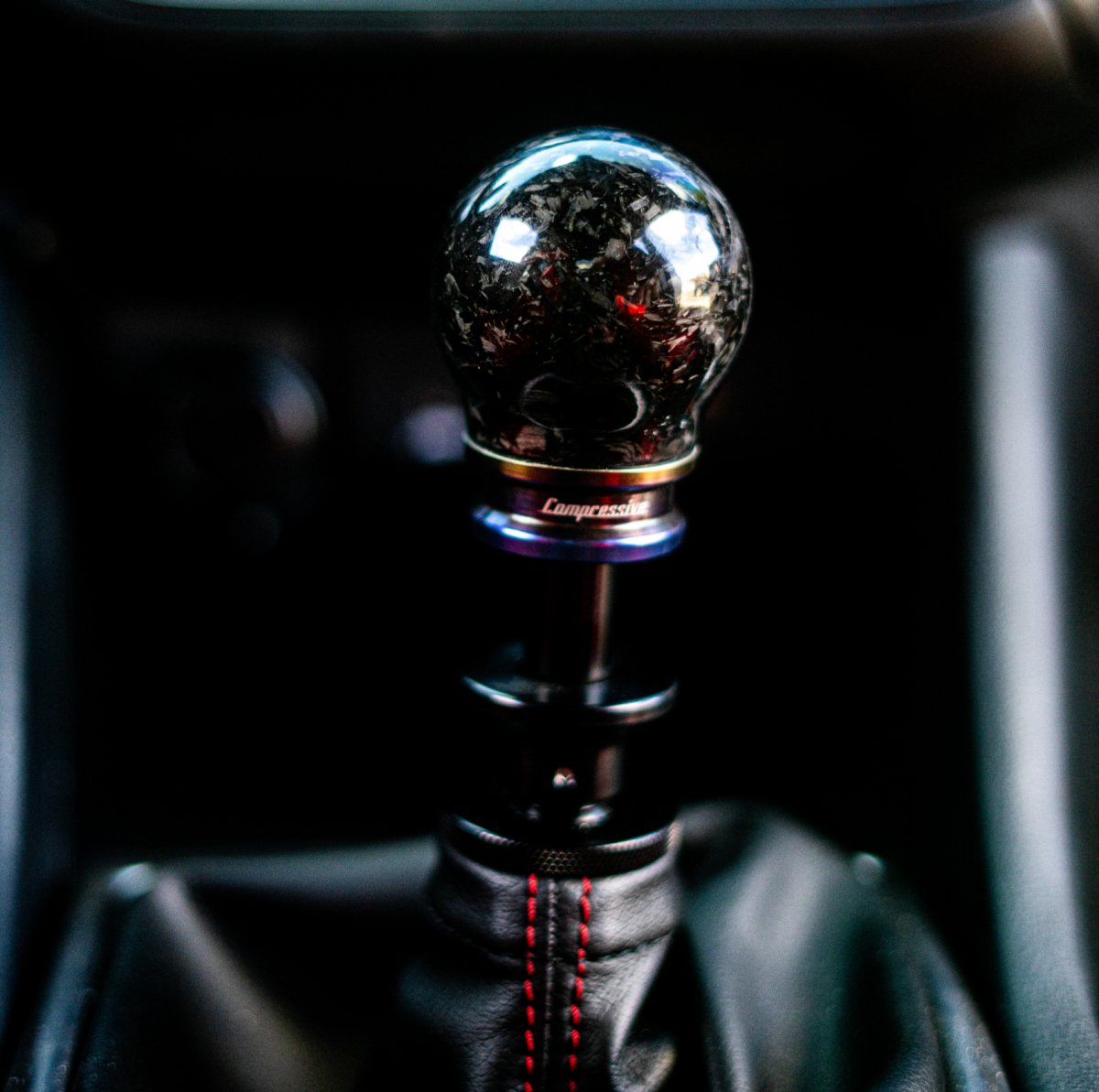 Compressive Tuning Titanium Series Forged Carbon Fiber Shift Knob: Subaru BRZ