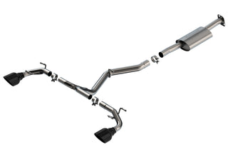 Borla S-Type Cat-Back Exhaust System (Black Tips): Toyota GR86 & Subaru BRZ 2.4L 2022 - 2024