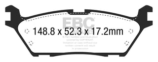 EBC Extra Duty Rear Brake Pads: BRZ/FR-S/86