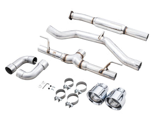 AWE Track Edition Cat-Back Exhaust (Polished Tips): Toyota GR86 & Subaru BRZ 2.4L 2022 - 2024