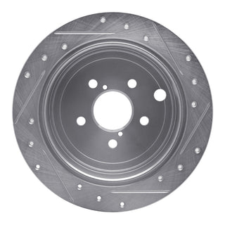 R1 Concepts Drilled & Slotted Silver Brake Rotor (REAR LEFT): BRZ/FR-S/86 (631-13021L)
