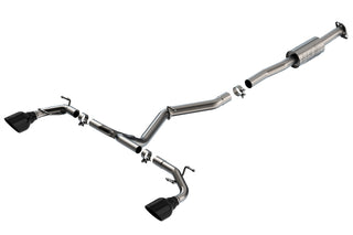 Borla ATAK Cat-Back Exhaust System (Black Tips): Toyota GR86 & Subaru BRZ 2.4L 2022 - 2024
