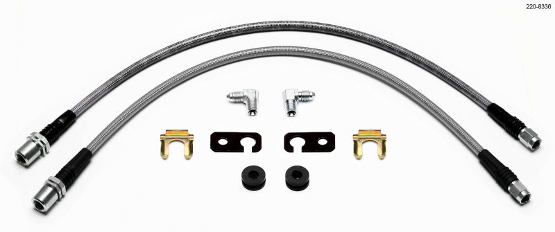 Wilwood Stainless Front Brake Line Kit: Scion xA / xB 2004 - 2006 (ONLY Works with Wilwood Brake Kit 140-8335)