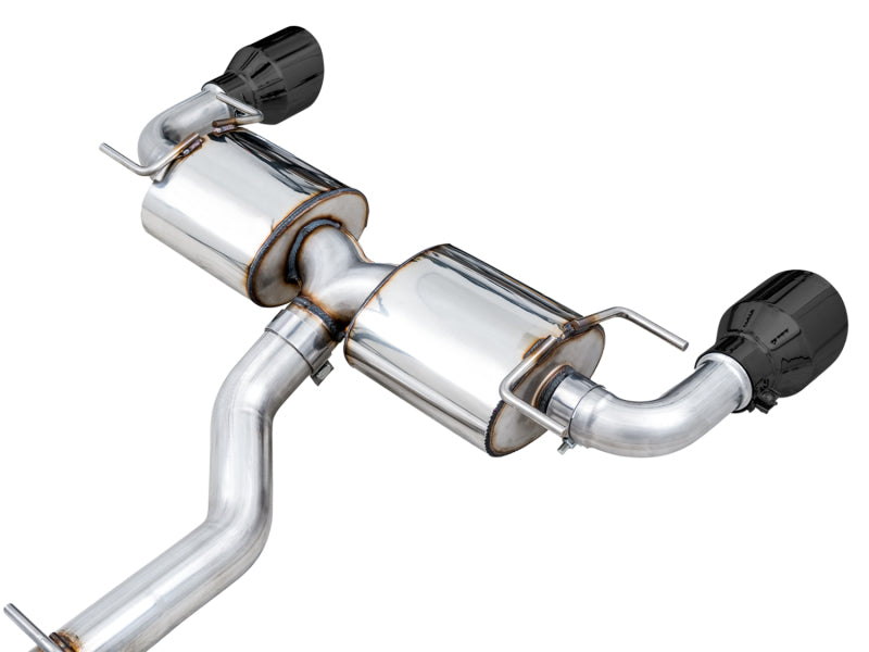 AWE Touring Edition Cat-Back Exhaust (Black Tips): Toyota GR86 & Subaru BRZ 2.4L 2022 - 2024