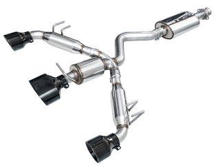 AWE Touring Edition Cat-Back Exhaust (Black Tips): Toyota GR Corolla 1.6L Turbo 2023 - 2024